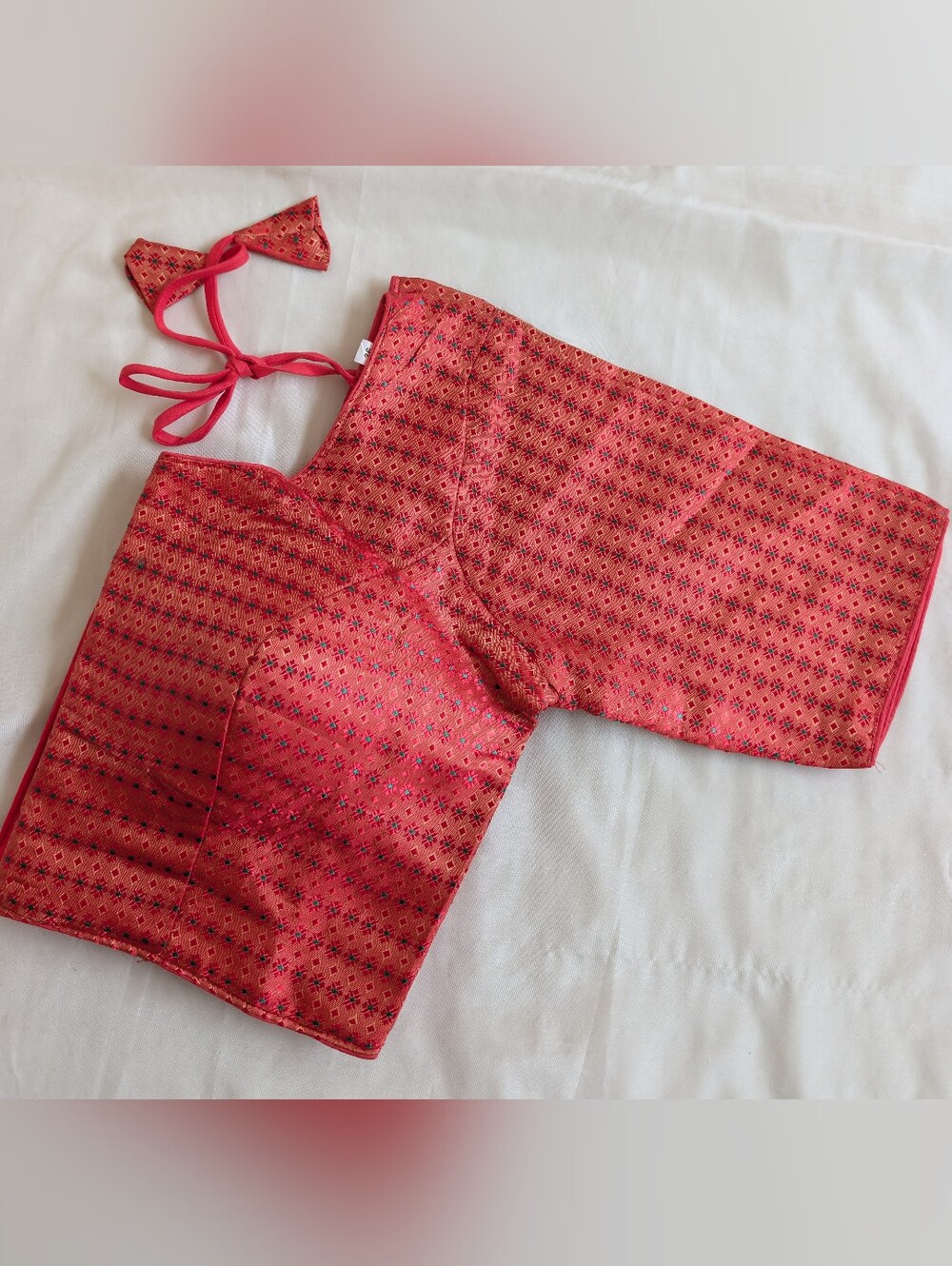 Readymade Fancy Silk Blouse_ Large